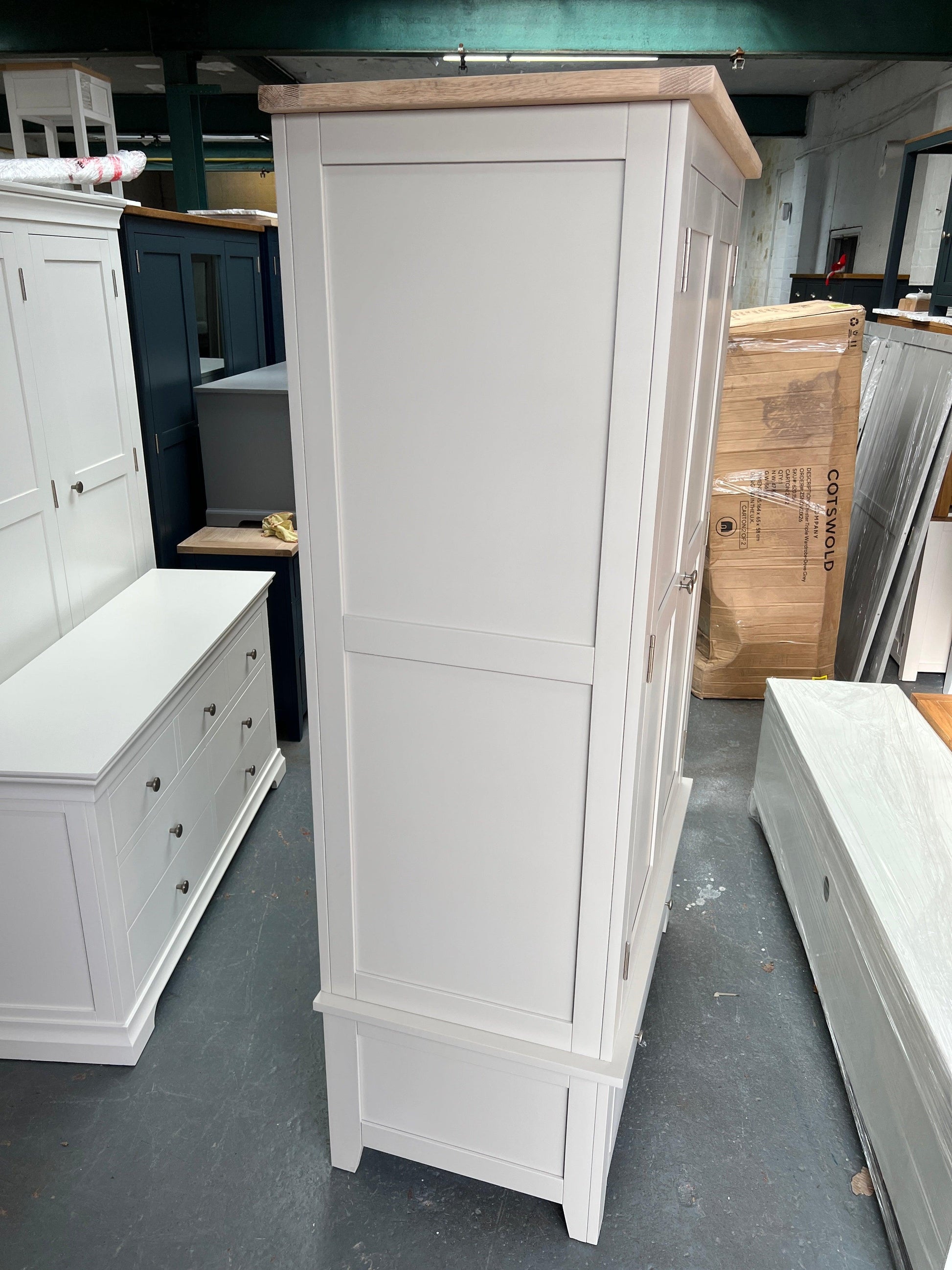 Chester Stone Double Wardrobe Quality Furniture Clearance Ltd